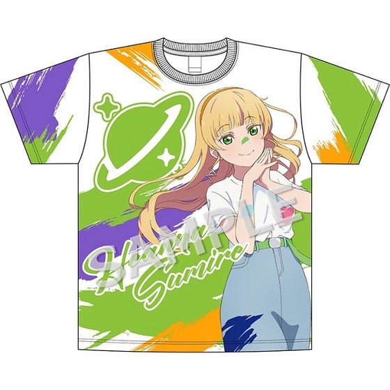 Sumire Heanna Paint Full Graphic T-Shirt - HonokaSplits