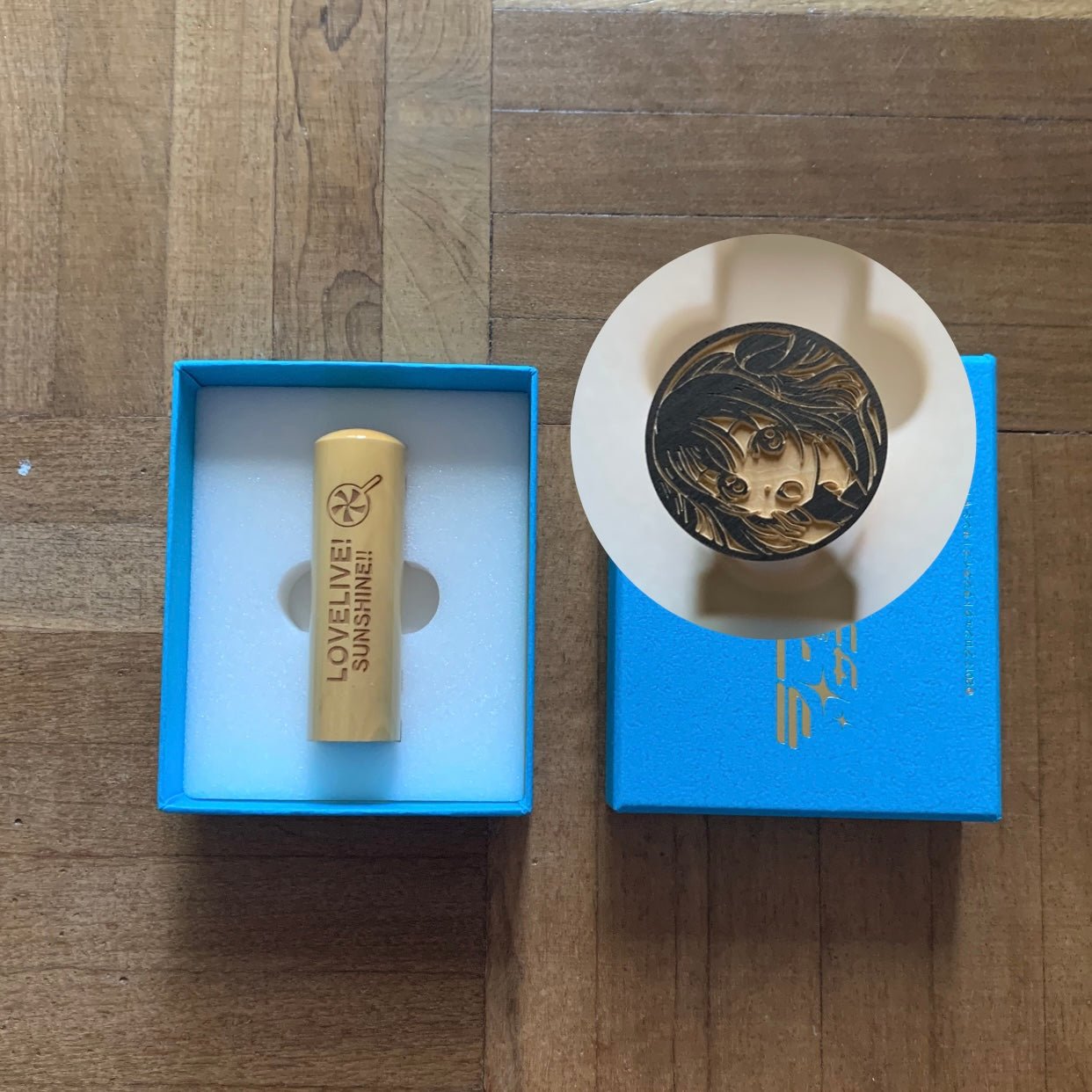 Love Live Limited Custom Ruby Kurosawa Wooden Engraved Stamp - HonokaSplits