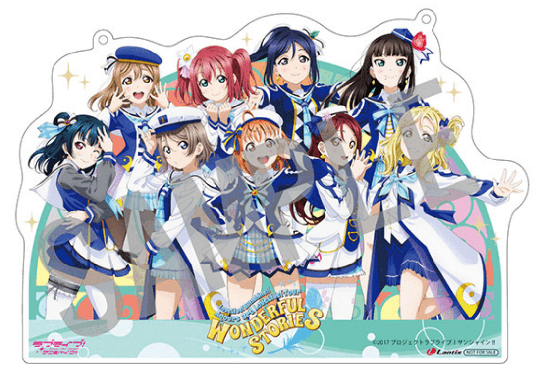 Love Live Sunshine Wonderful Stories Acrylic Plate with Chain - HonokaSplits